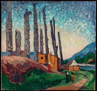 Gitwangak, Queen Charlotte Islands, Emily Carr, 1912