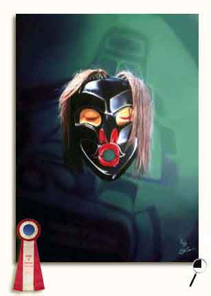 Chief's Dzunkwa / Wild Woman Mask Portrait